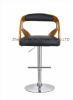 customized pu bar stools upholstered wooden bar chair