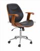 black leather office chair swivel lift